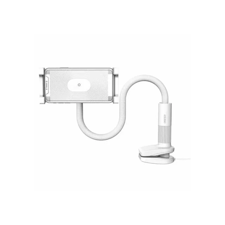 Suport reglabil de birou pentru 4.7-9.7inchi telefon/tableta si incarcare wireless alb Choetech T584F