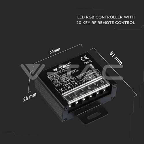 Controller banda LED RGB 12V/240W 24V/480W V-TAC