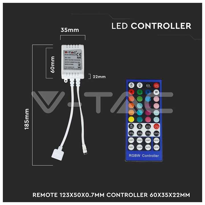 Controller banda LED RGB +White 12V V-TAC SKU-2159