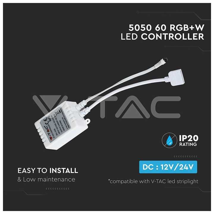 Controller banda LED RGB +White 12V V-TAC SKU-2159