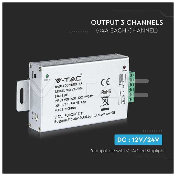 Controller banda LED 12V/24V 144W V-TAC