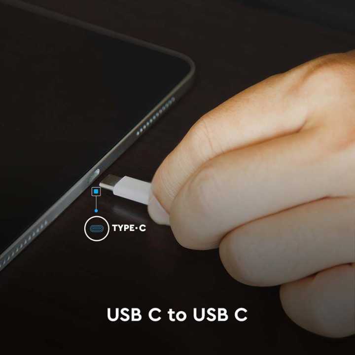 Cablu USB Type C - USB Type C 1m cu afisaj 5A V-Tac SKU-7746
