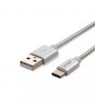 Cablu USB TYPE C 1m argintiu 2.4A PLATINUM EDITION V-Tac SKU-8492