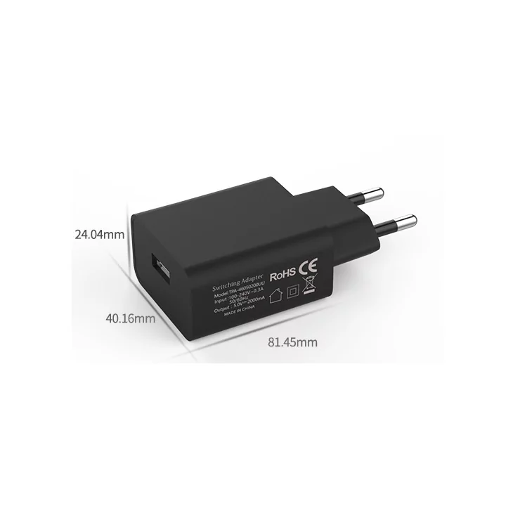 Alimentator USB 230V la USB A 2A negru