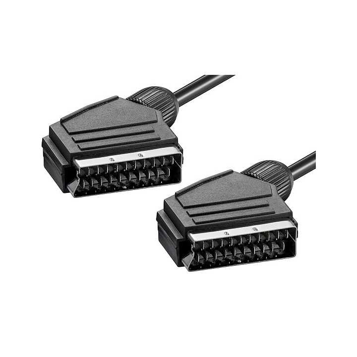 Cablu audio/video SCART 21 pini tata - SCART 21pini tata 0.8m