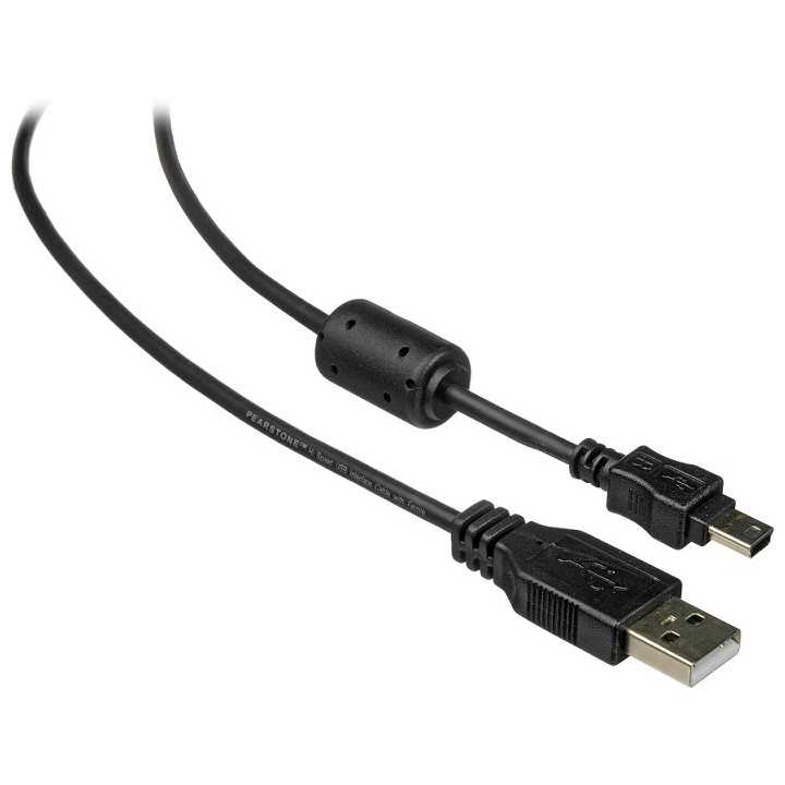 Cablu USB 2.0 A tata - mini USB tata 5 pini 1.5m negru