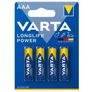 Baterii alcaline LR3 AAA Varta LongLife Power 4buc/blister