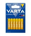 Set 6 baterii alcaline LONGLIFE AAA LR03 6buc VARTA