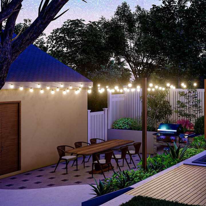 GHIRLANDA SOLARA LED 0.5W X 10 12M 3000K V-TAC