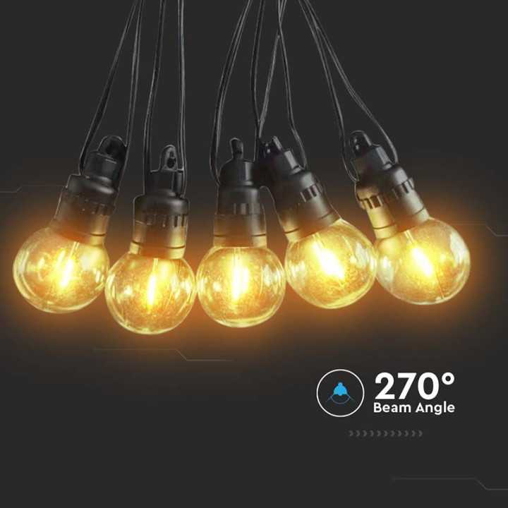 GHIRLANDA SOLARA LED 0.5W X 10 12M 3000K V-TAC