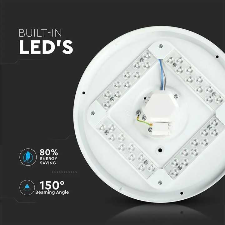 PLAFONIERA LED 12W 23CM 3 IN 1 V-TAC