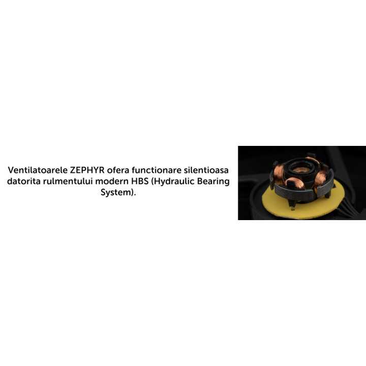 Ventilator SILENTIUM PC Zephyr 70 70x70x15mm 12V 0.18A 2000RPM 3-pin SPC013