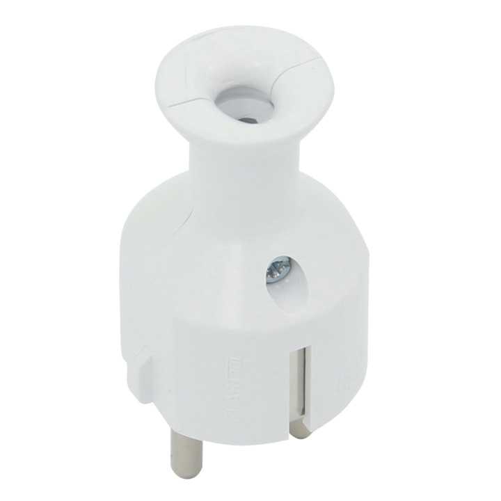 Stecher Shuko iesire dreapta alb WT-40/WE Plastrol