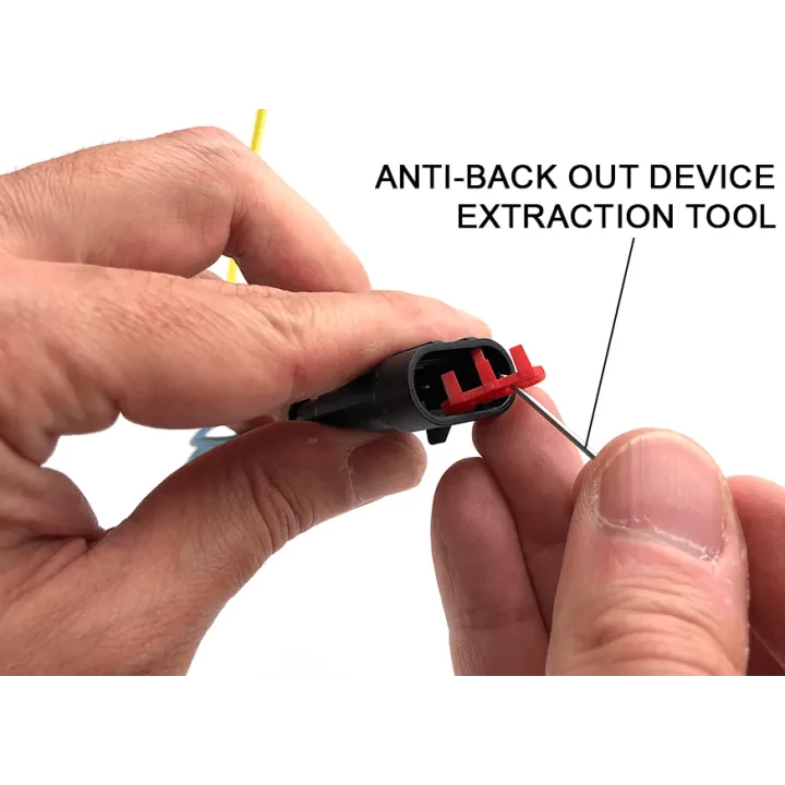 Set conectori cablu Superseal 1.5 tata-mama mufa 3 pin +6 pini inclusi + 6 garnituri incluse IP67 TE Connectivity 282105-1-SET-M