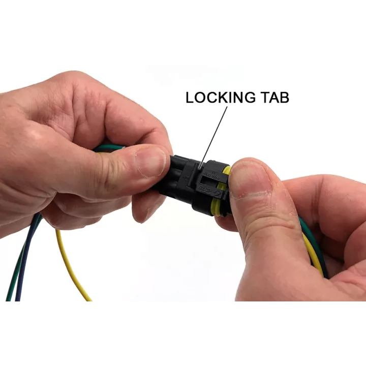 Set conector cablu Superseal 1.5 mama mufa 1 pin 1 pin inclus + 1 garnitura inclusa IP67 TE Connectivity 282079-2-SET-F