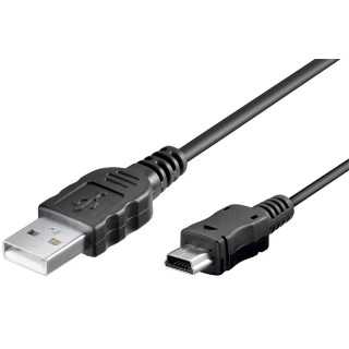 Cablu mini USB B tata - USB 2.0 tata 1m negru