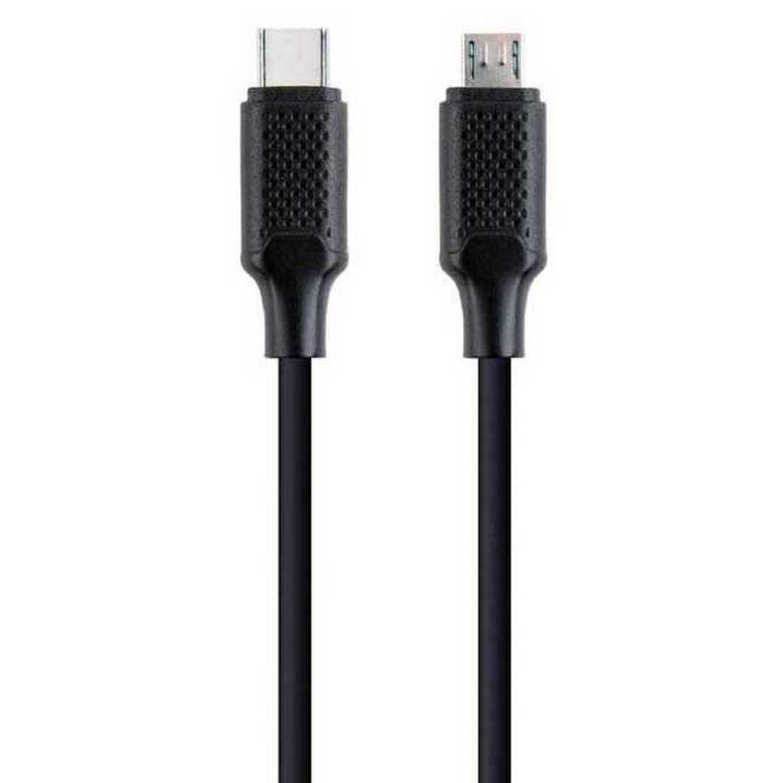 Cablu USB2.0 USB B micro mufa tata - USB type C mufa tata 1,5m negru GEMBIRD CC-USB2-CMMBM-1.5M