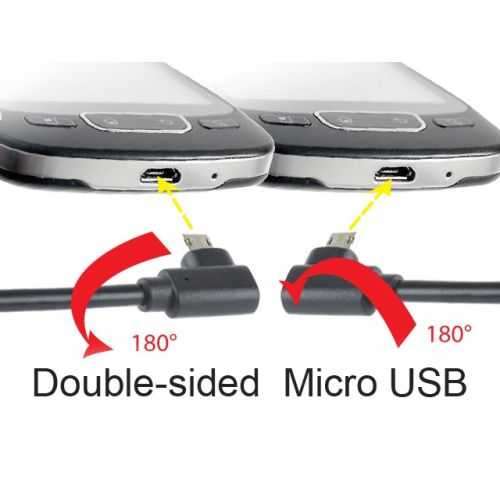 Cablu USB 2.0 - mIcro USB 90 GRADE 1.8m negru Cablexpert GEMBIRD CC-USB2-AMMDM90-6