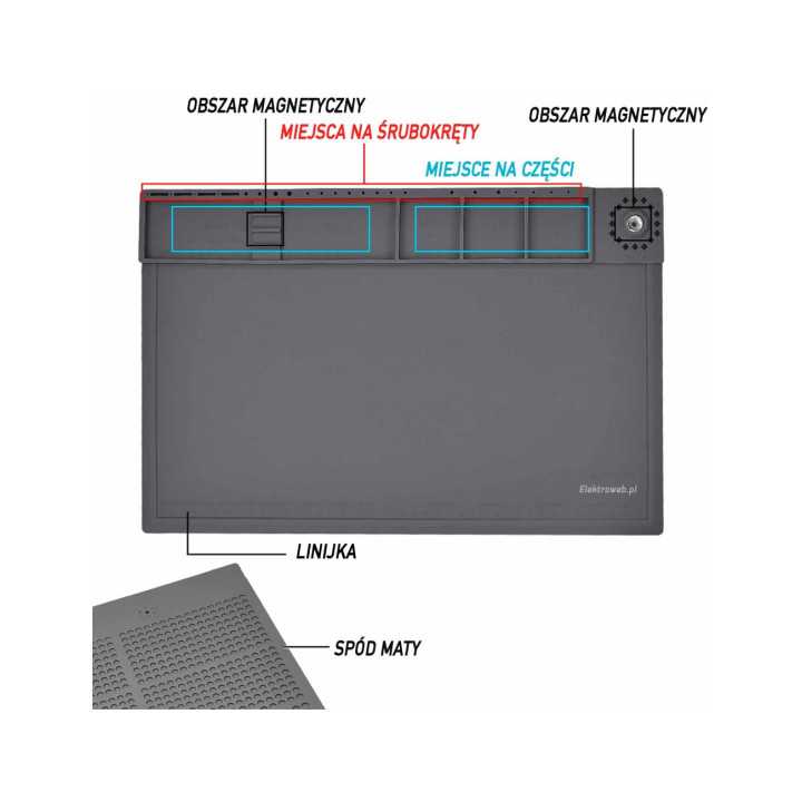 Pad siliconic pentru service 46x31 cm