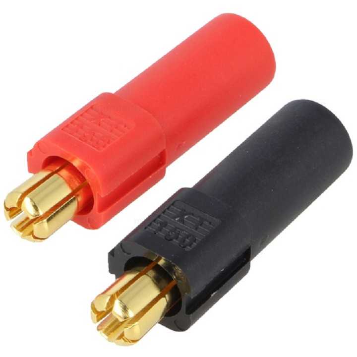 Set mufe alimentare DC XT150 tata 1 pin pe cablu cu lipire 60A 500V AMASS XT150-M