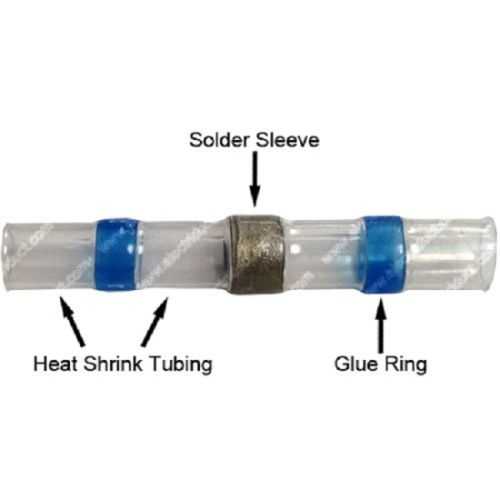Conector termocontractabil cu inel cositor albastru 1.5-2.5 mm2 SST-S31