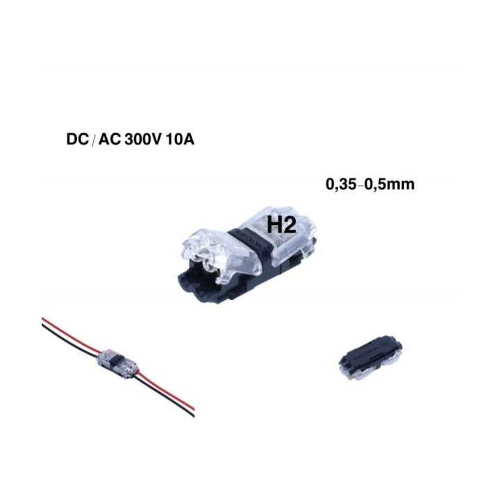 Conector rapid cu blocare in i pentru doua fire