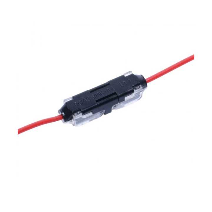 Conector rapid cu blocare in i pentru un fir