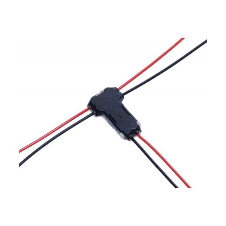 Conector rapid cu blocare in T pentru doua fire