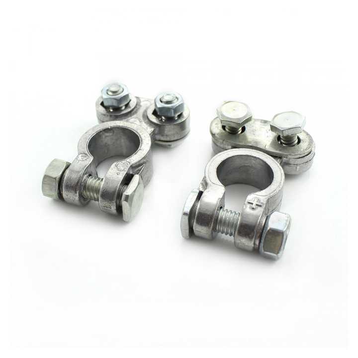 Set 2 borne baterie auto Pozitiv +Negativ Aluminiu CARGUARD