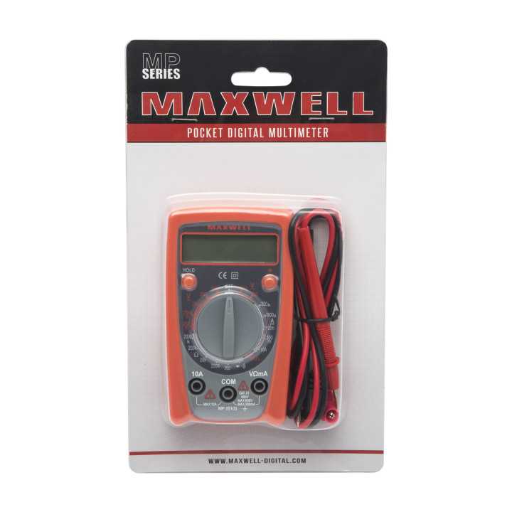 Multimetru digital compact MAXWELL 25103