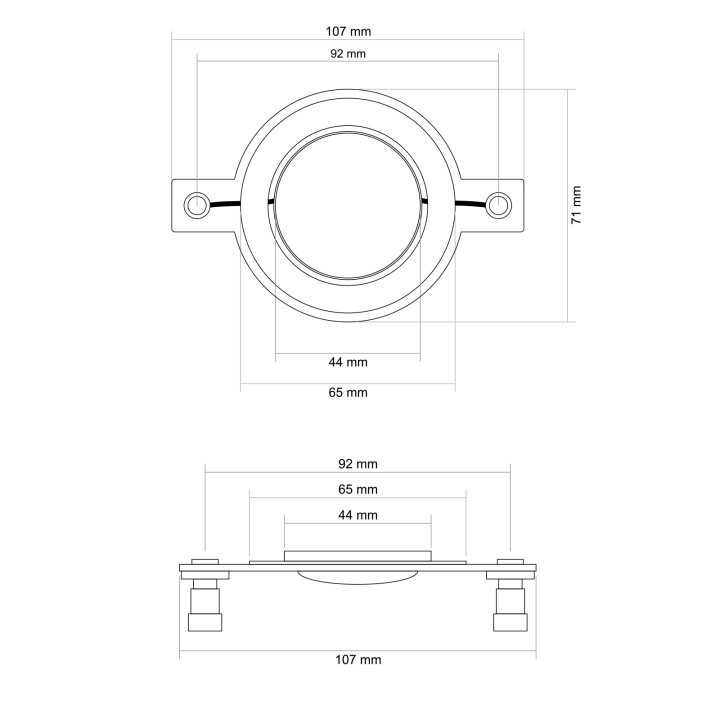 Membrana de rezerva pentru tweeter inalte cod33354 1buc M`N`C 33364