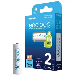 Eneloop set acumulatori Ni-MH AA R6 2000mA 2100 cicluri 2buc BK-3MCDE/2BE 5410853064176