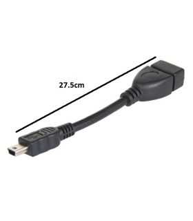 Cablu adaptor OTG miniUSB - USB mama 27.5cm case de marcat tablete telefoane SMART