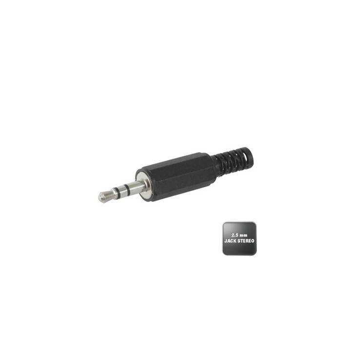 Mufa Jack 2.5 mm stereo tata cu protectie cablu Goobay