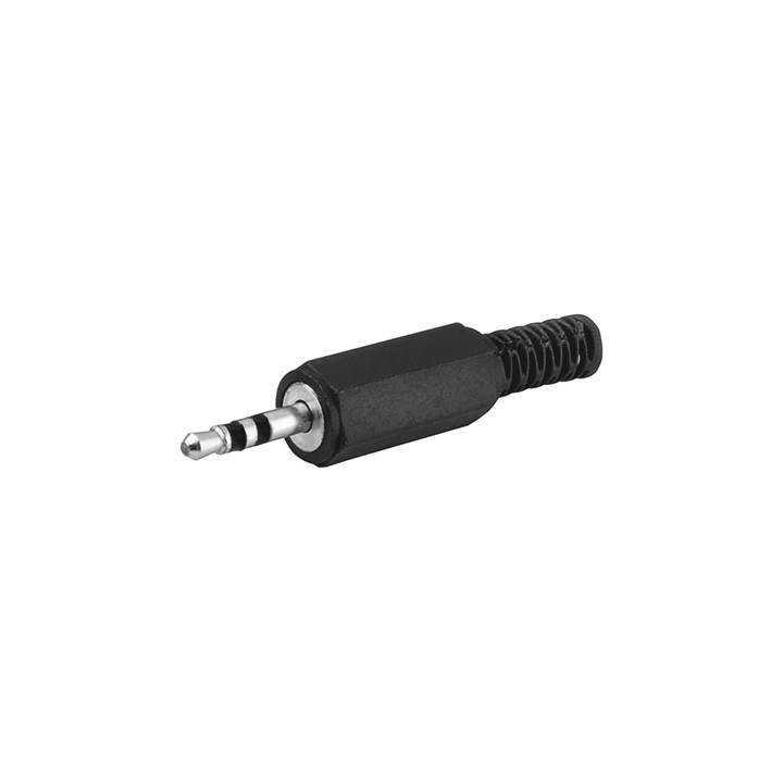 Mufa Jack 3.5 mm stereo tata cu protectie cablu din plastic Goobay