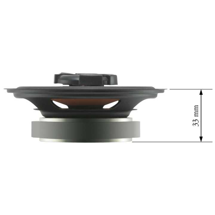 Difuzor coaxial auto M`N`C StreamLine 4"/100mm 80W membrana polipropilena suspensie cauciuc butilic