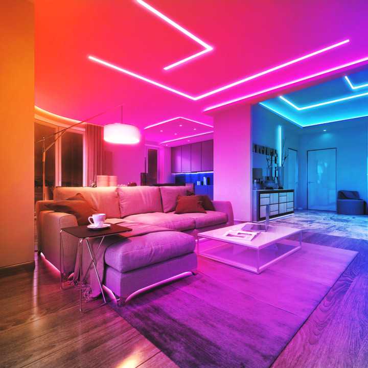 Banda LED inteligenta RGB SMD 30LED-uri/m 2x5m/pachet PHENOM