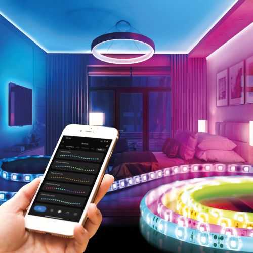 Banda LED inteligenta RGB SMD 30LED-uri/m 2x5m/pachet PHENOM
