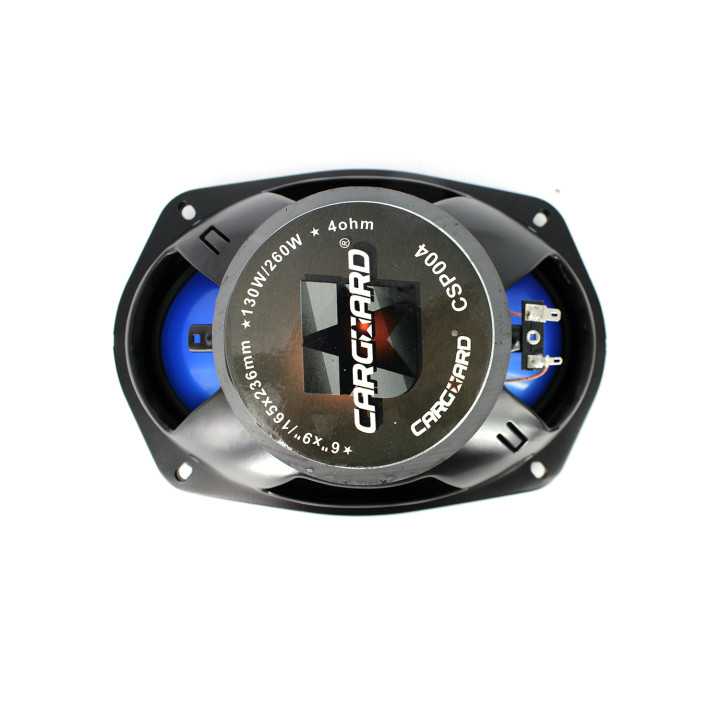 Set difuzor coaxial auto oval Carguard 6X9" 165X236 mm 130W 4 Ohm con polipropilena cauciuc butilic racire ferrofluid