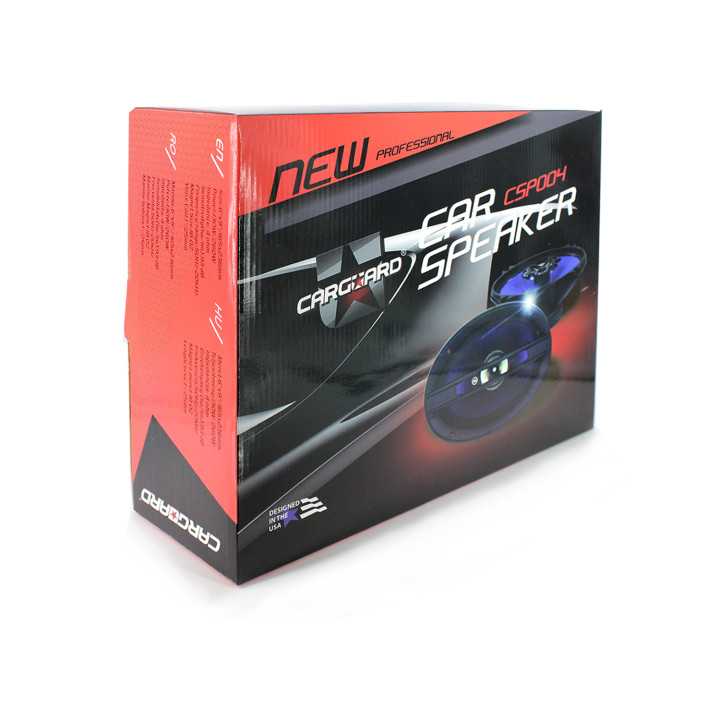 Set difuzor coaxial auto oval Carguard 6X9" 165X236 mm 130W 4 Ohm con polipropilena cauciuc butilic racire ferrofluid