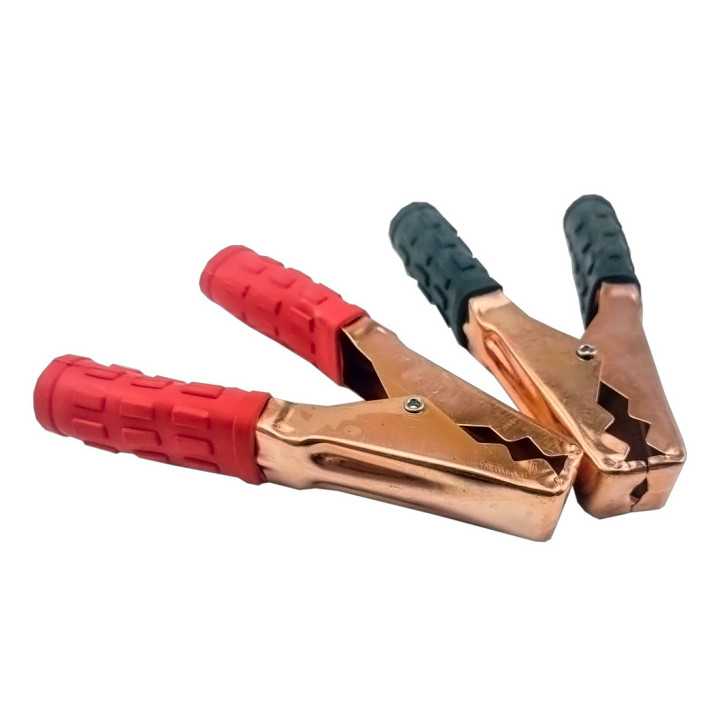 Set cleme crocodil 500-600Ah 15.5x11cm cupru placat cu fier 2buc Carguard