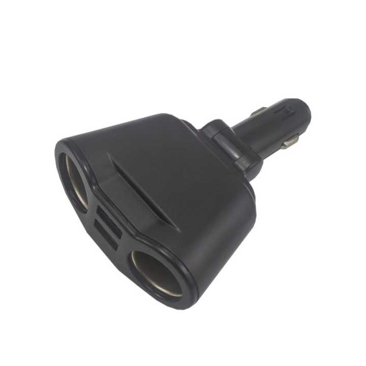 Incarcator multifunctional 2x bricheta auto 12V/24V 65W + Voltmetru + 2x USB 3.1A 15W Carguard USC003