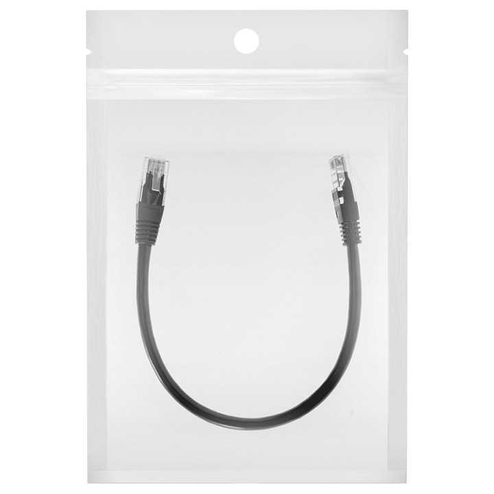 Cablu patchord UTP Cat6 0.25m negru RB-6013-0.25 Rebel