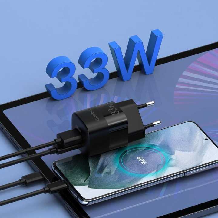 Incarcator retea Choetech PD5006-EU-BK 33W 1x USB TYPE C 1x USB-A