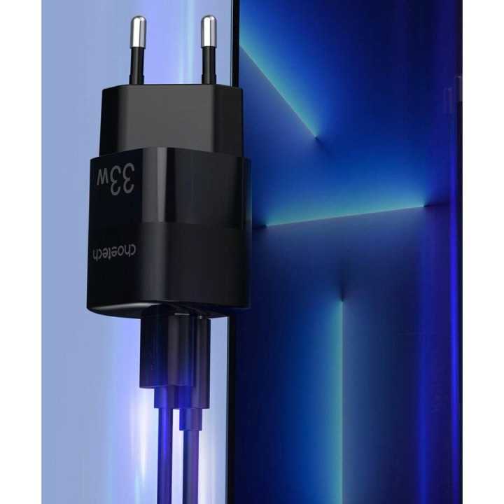Incarcator retea Choetech PD5006-EU-BK 33W 1x USB TYPE C 1x USB-A