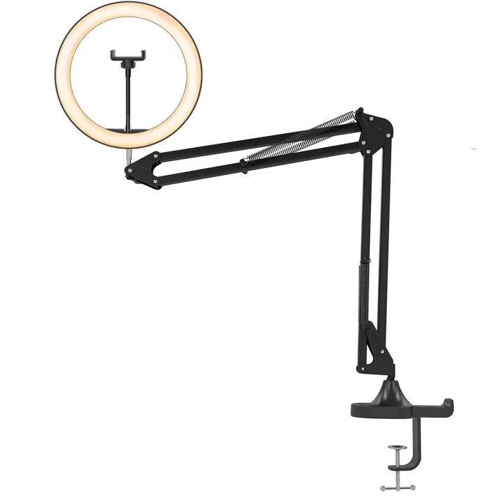 Suport telefon cu lumina LED 12 INCH circular