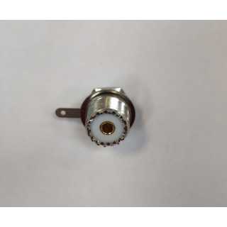 Mufa UHF mama pin aurit pe panou cu piulita SO 239-PL 259 pentru statii CB