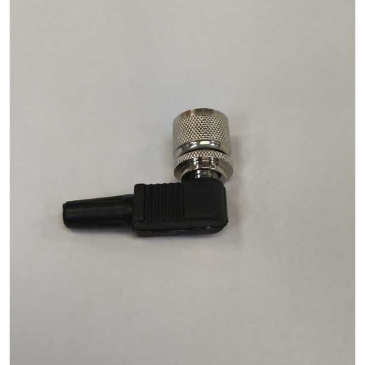 Mufa UHF Tata RG58 surub corp + manson plastic la 90 grade PR. B OCHI