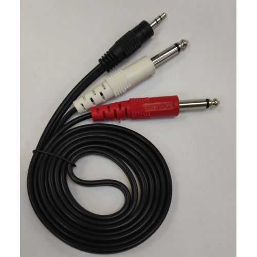 Cablu JACK 3.5 mm Stereo Tata - 2x JACK 6.3 mm Mono Tata 1.5m 813A