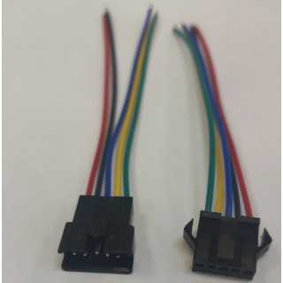 Cablu cu mufa 5 Pini Tata/Mama mic negru JST SM 2B